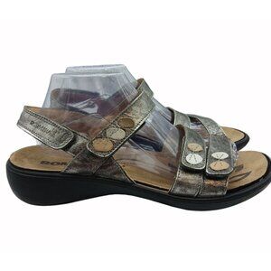 Romiko Metallic Sandals Adjustable Straps Comfort Footbed USA 11 Eur 42 Ibiza 55